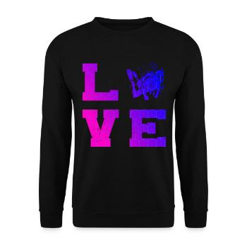Free Dive Diving Scuba Diver Herren Diver - Unisex Pullover - Schwarz - Vorne - Alina (178cm) & Michal (187cm)