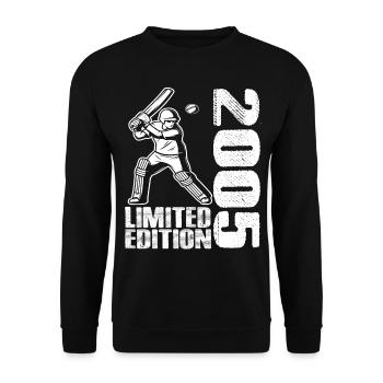Limited Edition 2005 Limited Edition Cricket - Unisex Pullover - Schwarz - Vorne - Alina (178cm) & Michal (187cm)