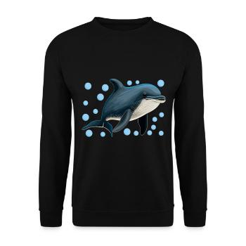 Meeresbiologie Meeresbiologe - Unisex Pullover - Schwarz - Vorne - Alina (178cm) & Michal (187cm)