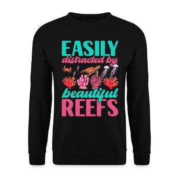 Marine Biology Marine Biologist - Unisex Sweatshirt - black - Front - Alina (178cm) & Michal (187cm)