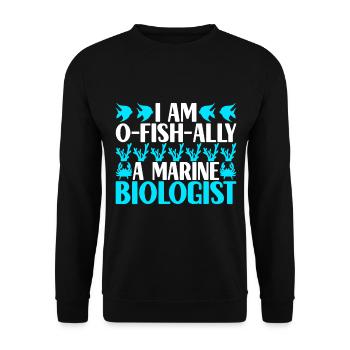 Marine Biology Marine Biologist - Unisex Sweatshirt - black - Front - Alina (178cm) & Michal (187cm)