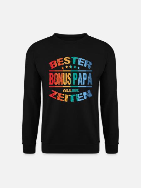Stepdad Bonusdad Proud Stepdad - Unisex Sweatshirt - black