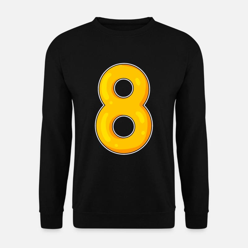 8 Yellow - Unisex Sweatshirt - black