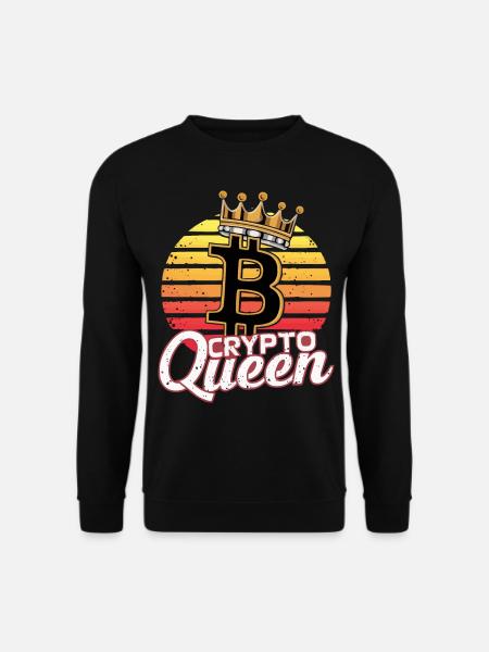 crypto queen Kryptowährung Coin - Unisex Pullover - Schwarz
