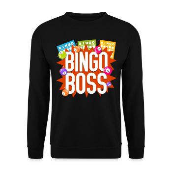 Bingo Player Bingo - Unisex Sweatshirt - black - Front - Alina (178cm) & Michal (187cm)