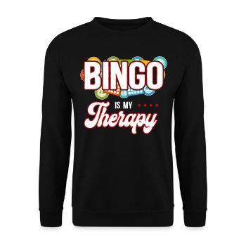 Le bingo est ma thérapie - Sweat-shirt Unisexe - noir - Devant - Alina (178cm) & Michal (187cm)