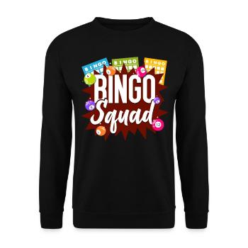 Bingo Player Bingo Squad - Unisex Pullover - Schwarz - Vorne - Alina (178cm) & Michal (187cm)