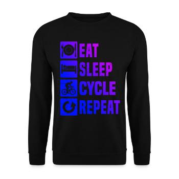Vélo de route Vélo de route Vélo de route Vélo de route Hommes - Sweat-shirt Unisexe - noir - Devant - Alina (178cm) & Michal (187cm)