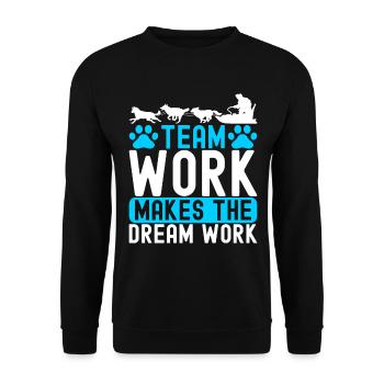 Chiens de traîneau - Sweat-shirt Unisexe - noir - Devant - Alina (178cm) & Michal (187cm)