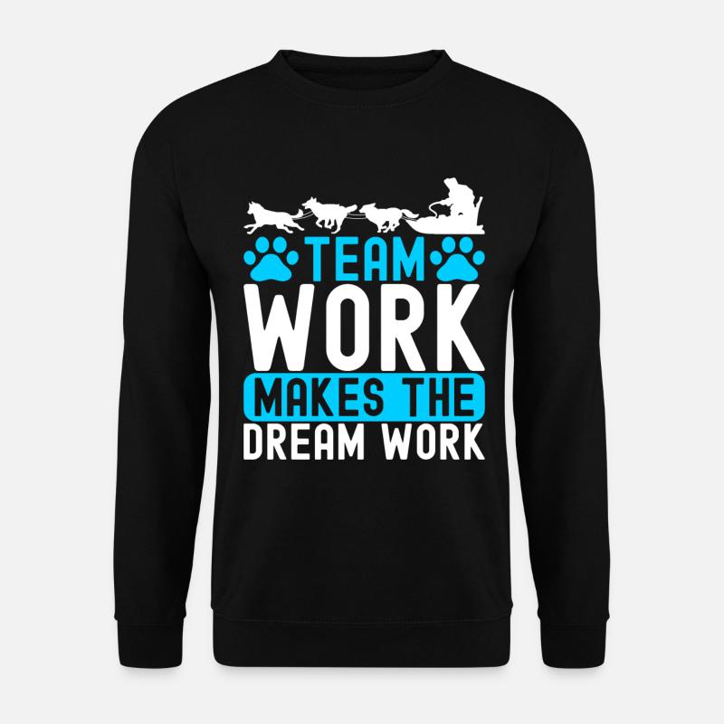 Sledding Sled Dogs - Unisex Sweatshirt - black