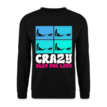 Traîneau Chiens de traîneau - Sweat-shirt Unisexe - noir - Devant - Alina (178cm) & Michal (187cm)