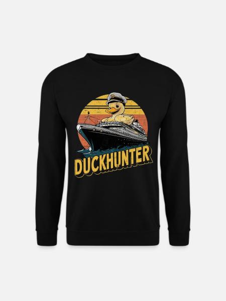 Duck Hunter Kapitän Nautisches Kreuzfahrtschiff - Unisex Pullover - Schwarz