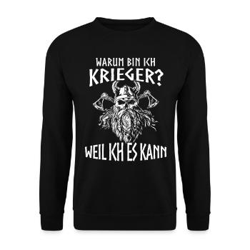 T-shirt Viking Valhalla Valhalla Dieu Odin - Sweat-shirt Unisexe - noir - Devant - Alina (178cm) & Michal (187cm)