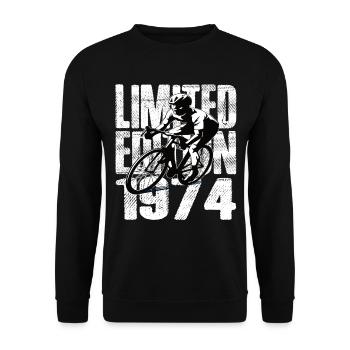 Édition limitée 1974 édition limitée anniversaire - Sweat-shirt Unisexe - noir - Devant - Alina (178cm) & Michal (187cm)