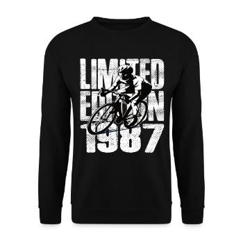 Édition limitée 1987 édition limitée anniversaire - Sweat-shirt Unisexe - noir - Devant - Alina (178cm) & Michal (187cm)