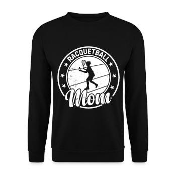 Racquetball Mama Racquetball Player Mom - Unisex Pullover - Schwarz - Vorne - Alina (178cm) & Michal (187cm)