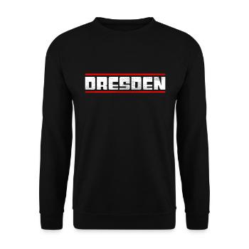 Dresden - Unisex Sweatshirt - black - Front - Alina (178cm) & Michal (187cm)