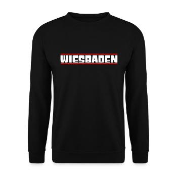 Wiesbaden - Unisex Pullover - Schwarz - Vorne - Alina (178cm) & Michal (187cm)