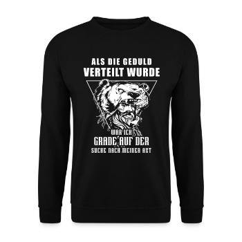 Viking Tshirt Viking Valhalla Valhalla God Odin - Unisex Sweatshirt - black - Front - Alina (178cm) & Michal (187cm)