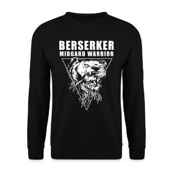 T-shirt Viking Valhalla Valhalla Dieu Odin - Sweat-shirt Unisexe - noir - Devant - Alina (178cm) & Michal (187cm)