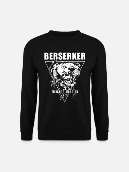 Wikinger Tshirt Viking Valhalla Walhalla Gott Odin - Unisex Pullover - Schwarz