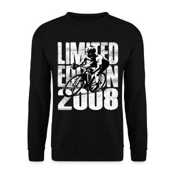 Limited Edition 2008 Limited Edition Geburtstag - Unisex Pullover - Schwarz - Vorne - Alina (178cm) & Michal (187cm)