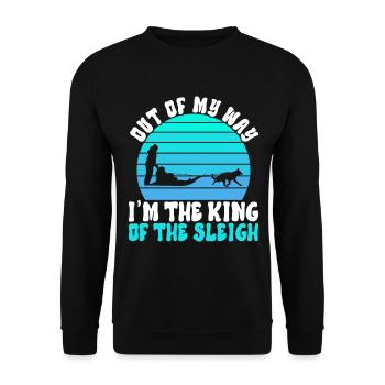 Traîneau Chiens de traîneau - Sweat-shirt Unisexe - noir - Devant - Alina (178cm) & Michal (187cm)