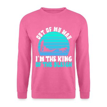 Sledding Sled dogs - Unisex Sweatshirt - pink - Front