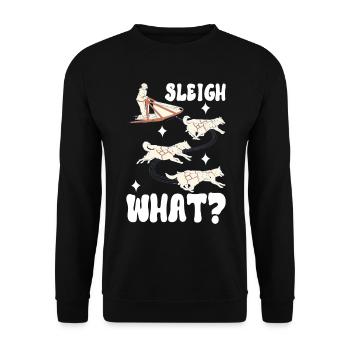 Traîneau Chiens de traîneau - Sweat-shirt Unisexe - noir - Devant - Alina (178cm) & Michal (187cm)