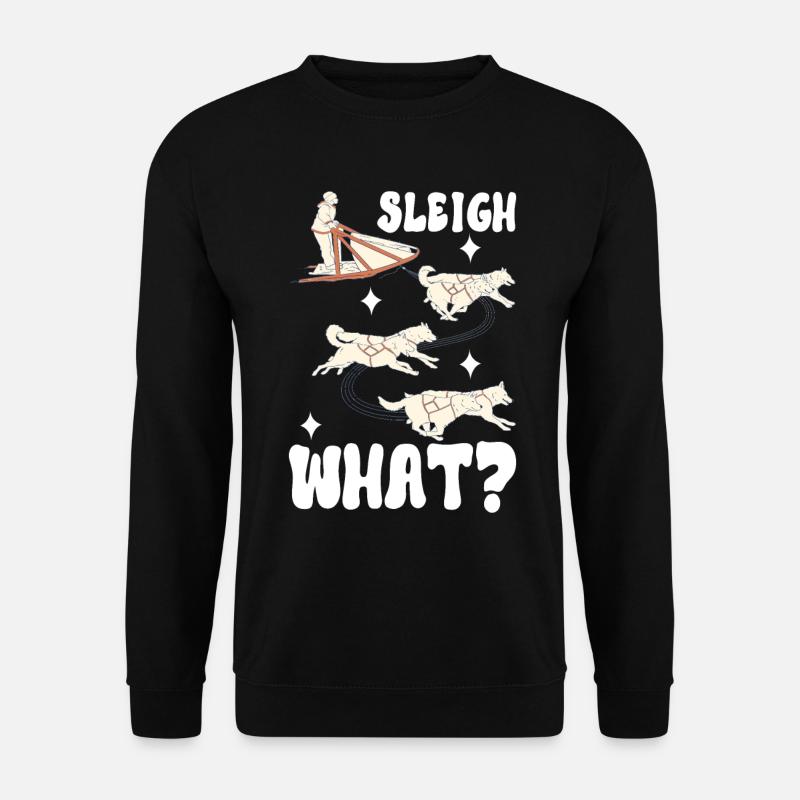 Sledding Sled dogs - Unisex Sweatshirt - black