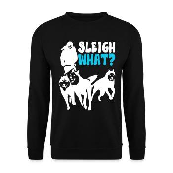Traîneau Chiens de traîneau - Sweat-shirt Unisexe - noir - Devant - Alina (178cm) & Michal (187cm)