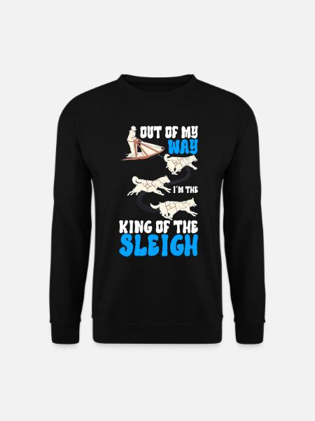 Sledding Sled dogs - Unisex Sweatshirt - black