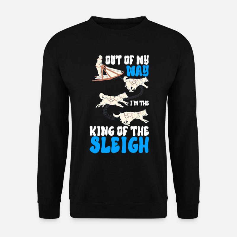 Sledding Sled dogs - Unisex Sweatshirt - black