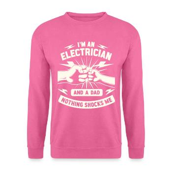 Électricien Électronicien Électricien - Sweat-shirt Unisexe - rose - Devant