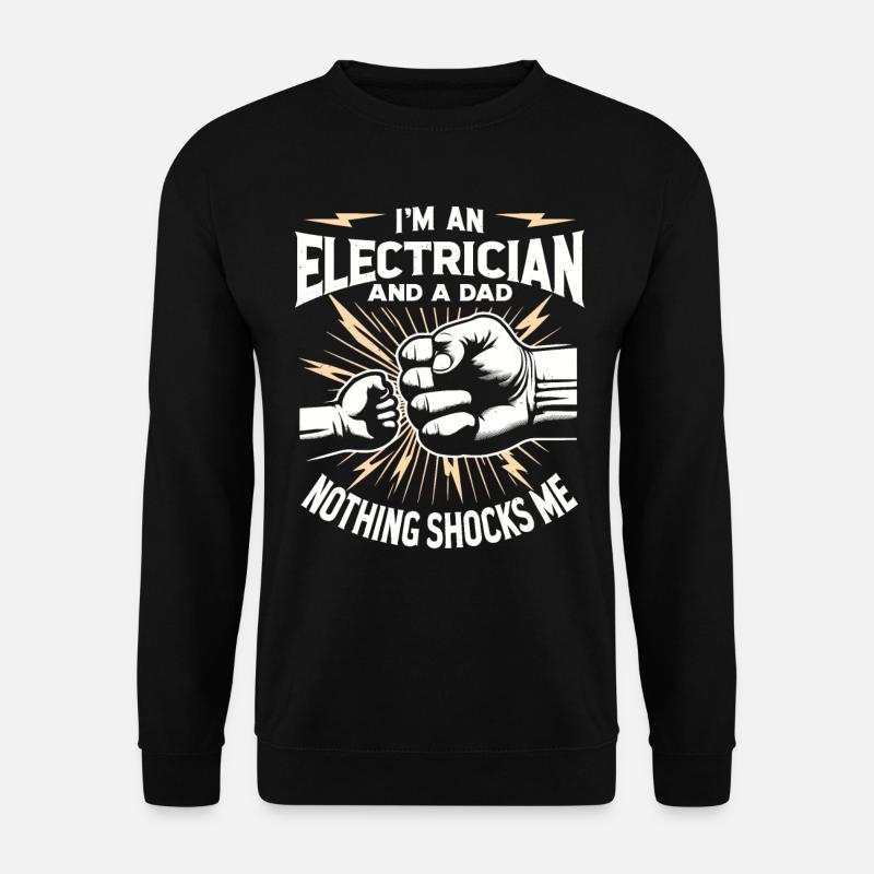 Electrician Electronics Technician Electrician - Unisex Sweatshirt - black