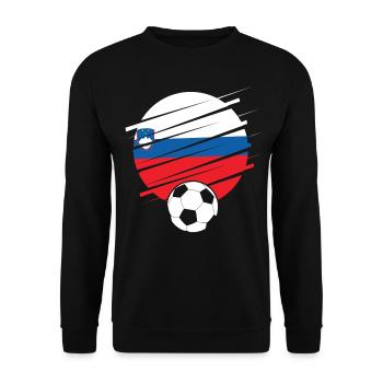 Slowenien Geschenk Europe Nation Slovenija - Unisex Pullover - Schwarz - Vorne - Alina (178cm) & Michal (187cm)