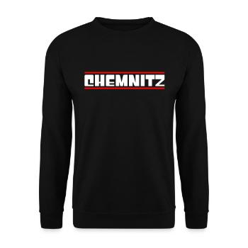Chemnitz - Unisex Pullover - Schwarz - Vorne - Alina (178cm) & Michal (187cm)