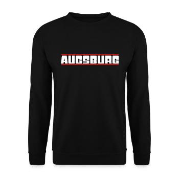 Augsburg - Unisex Sweatshirt - black - Front - Alina (178cm) & Michal (187cm)