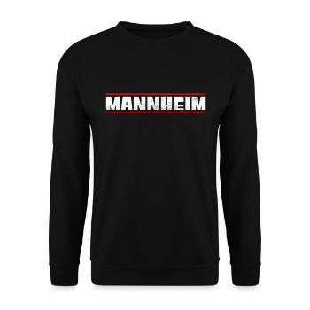 Mannheim - Unisex Sweatshirt - black - Front - Alina (178cm) & Michal (187cm)