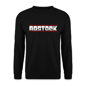 Rostock - Unisex Sweatshirt - black - Front - Alina (178cm) & Michal (187cm)