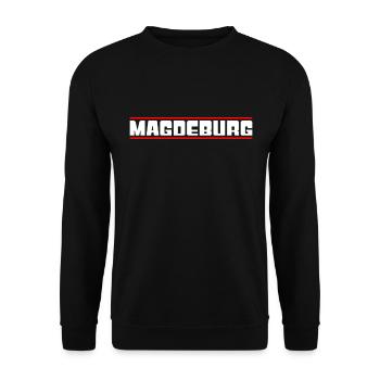 Magdeburg - Unisex Pullover - Schwarz - Vorne - Alina (178cm) & Michal (187cm)