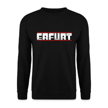 Erfurt - Unisex Pullover - Schwarz - Vorne - Alina (178cm) & Michal (187cm)