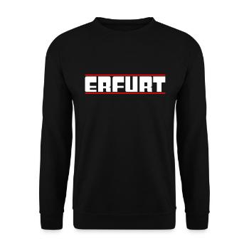 Erfurt - Unisex Pullover - Schwarz - Vorne - Alina (178cm) & Michal (187cm)