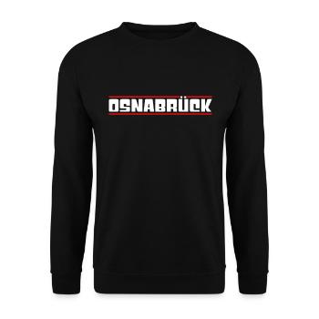 Osnabrück - Unisex Pullover - Schwarz - Vorne - Alina (178cm) & Michal (187cm)