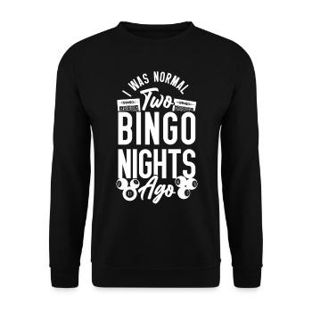 Bingo Player I Was Normal Two - Unisex Sweatshirt - black - Front - Alina (178cm) & Michal (187cm)
