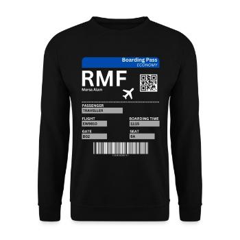 Marsa Alam Égypte Billet d’avion Idée de vacances - Sweat-shirt Unisexe - noir - Devant - Alina (178cm) & Michal (187cm)