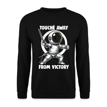 Masque Fencer Sport Design Sur Jeu Sur L’escrime De Combat - Sweat-shirt Unisexe - noir - Devant - Alina (178cm) & Michal (187cm)