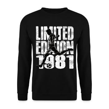 Édition limitée 1981 Édition limitée Football - Sweat-shirt Unisexe - noir - Devant - Alina (178cm) & Michal (187cm)