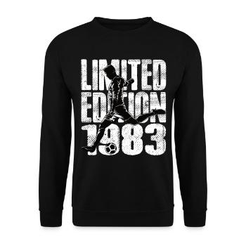 Limited Edition 1983 Limited Edition Fußball - Unisex Pullover - Schwarz - Vorne - Alina (178cm) & Michal (187cm)