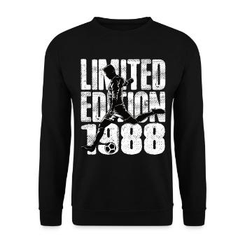 Édition limitée 1988 Édition limitée Football - Sweat-shirt Unisexe - noir - Devant - Alina (178cm) & Michal (187cm)